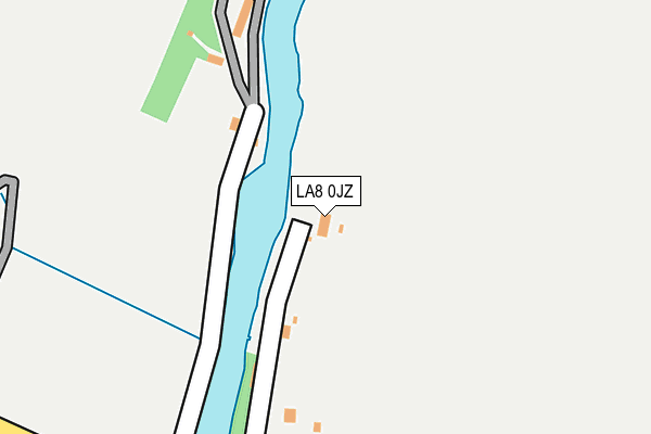 LA8 0JZ map - OS OpenMap – Local (Ordnance Survey)