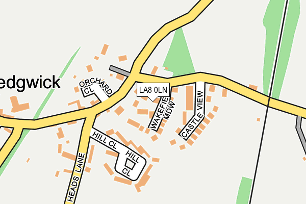 LA8 0LN map - OS OpenMap – Local (Ordnance Survey)