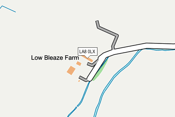 LA8 0LX map - OS OpenMap – Local (Ordnance Survey)