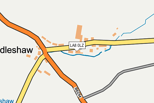 LA8 0LZ map - OS OpenMap – Local (Ordnance Survey)