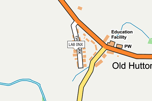 LA8 0NX map - OS OpenMap – Local (Ordnance Survey)