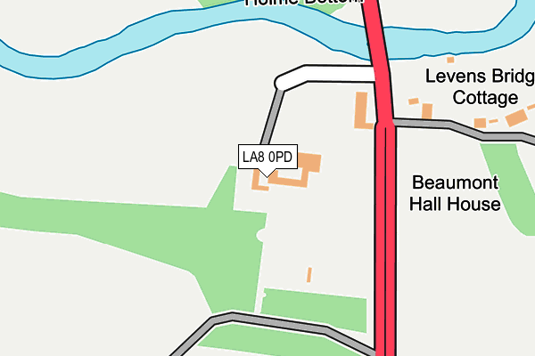 LA8 0PD map - OS OpenMap – Local (Ordnance Survey)