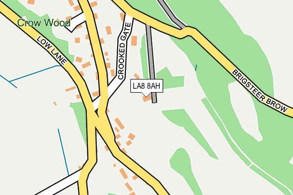 LA8 8AH map - OS OpenMap – Local (Ordnance Survey)
