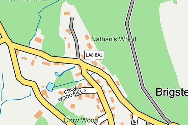 LA8 8AJ map - OS OpenMap – Local (Ordnance Survey)