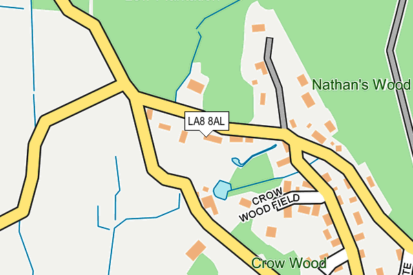 LA8 8AL map - OS OpenMap – Local (Ordnance Survey)