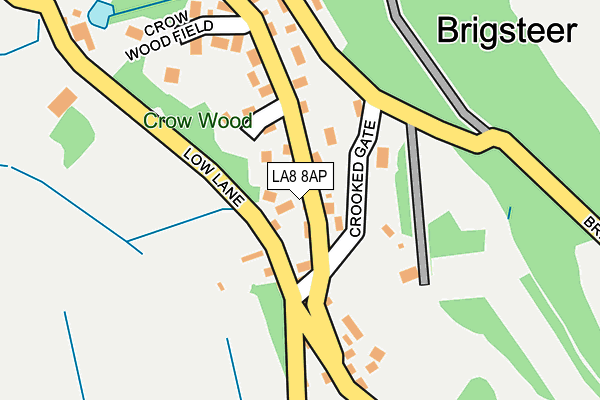 LA8 8AP map - OS OpenMap – Local (Ordnance Survey)