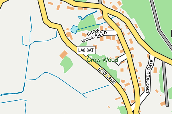 LA8 8AT map - OS OpenMap – Local (Ordnance Survey)