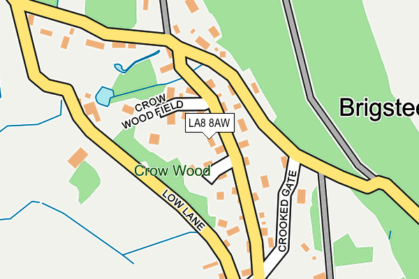 LA8 8AW map - OS OpenMap – Local (Ordnance Survey)