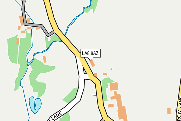 LA8 8AZ map - OS OpenMap – Local (Ordnance Survey)