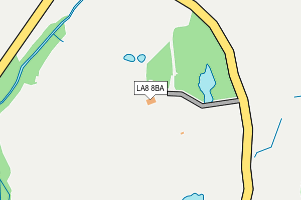 LA8 8BA map - OS OpenMap – Local (Ordnance Survey)