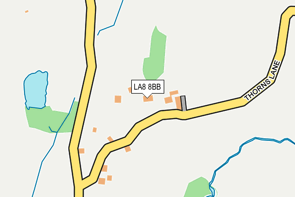 LA8 8BB map - OS OpenMap – Local (Ordnance Survey)