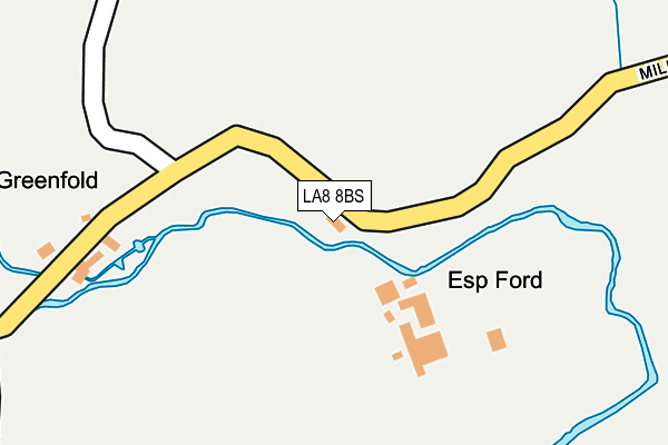 LA8 8BS map - OS OpenMap – Local (Ordnance Survey)