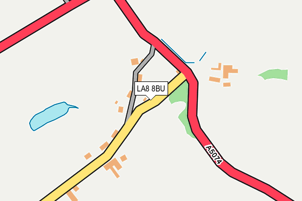 LA8 8BU map - OS OpenMap – Local (Ordnance Survey)