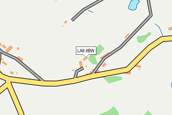 LA8 8BW map - OS OpenMap – Local (Ordnance Survey)