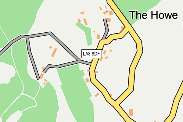 LA8 8DF map - OS OpenMap – Local (Ordnance Survey)