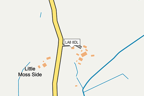 LA8 8DL map - OS OpenMap – Local (Ordnance Survey)