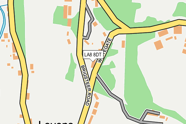 LA8 8DT map - OS OpenMap – Local (Ordnance Survey)