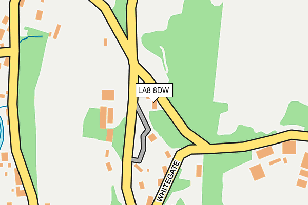 LA8 8DW map - OS OpenMap – Local (Ordnance Survey)