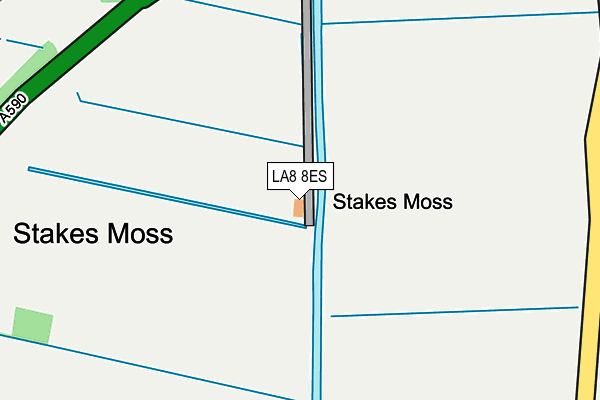 LA8 8ES map - OS OpenMap – Local (Ordnance Survey)