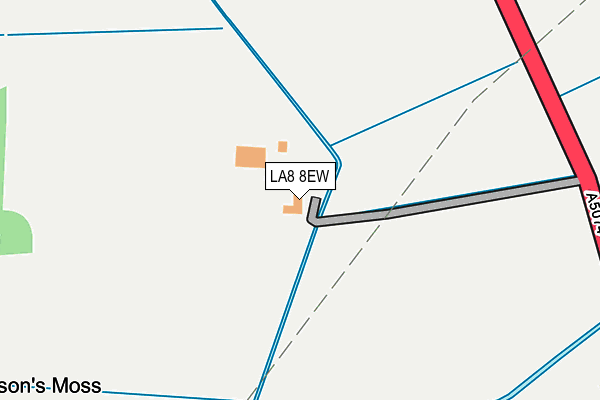 LA8 8EW map - OS OpenMap – Local (Ordnance Survey)