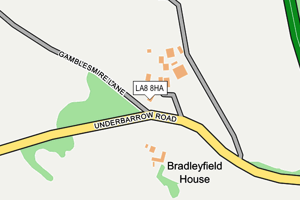 LA8 8HA map - OS OpenMap – Local (Ordnance Survey)