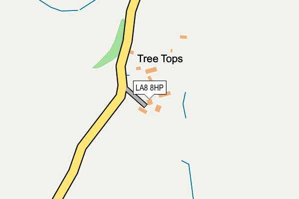 LA8 8HP map - OS OpenMap – Local (Ordnance Survey)