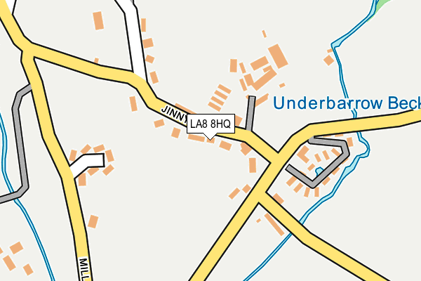 LA8 8HQ map - OS OpenMap – Local (Ordnance Survey)