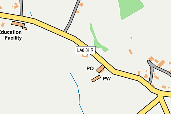 LA8 8HR map - OS OpenMap – Local (Ordnance Survey)