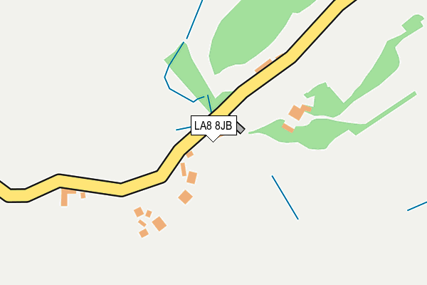 LA8 8JB map - OS OpenMap – Local (Ordnance Survey)