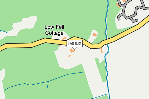 LA8 8JG map - OS OpenMap – Local (Ordnance Survey)