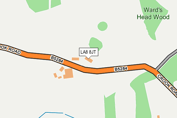 LA8 8JT map - OS OpenMap – Local (Ordnance Survey)