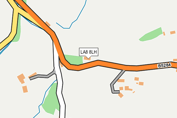 LA8 8LH map - OS OpenMap – Local (Ordnance Survey)