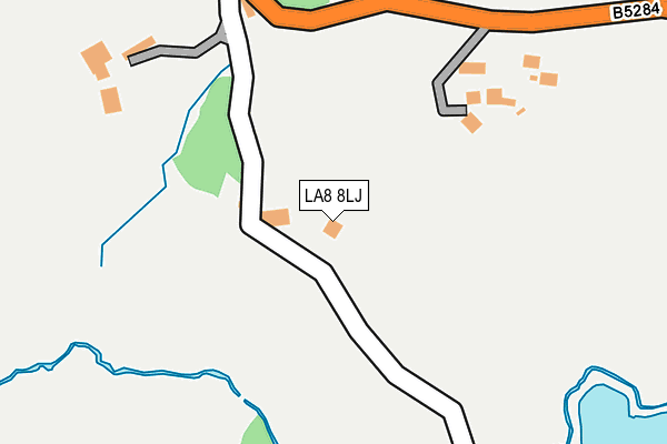 LA8 8LJ map - OS OpenMap – Local (Ordnance Survey)