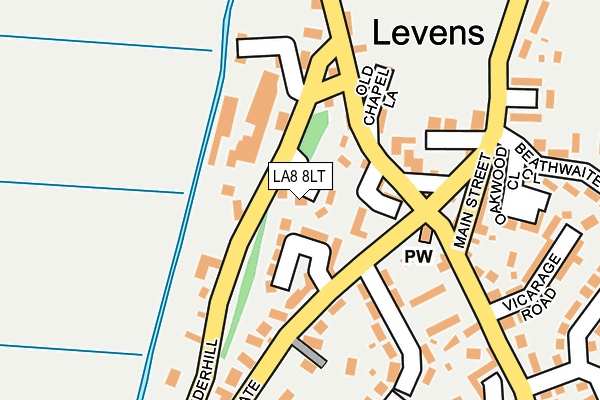 LA8 8LT map - OS OpenMap – Local (Ordnance Survey)