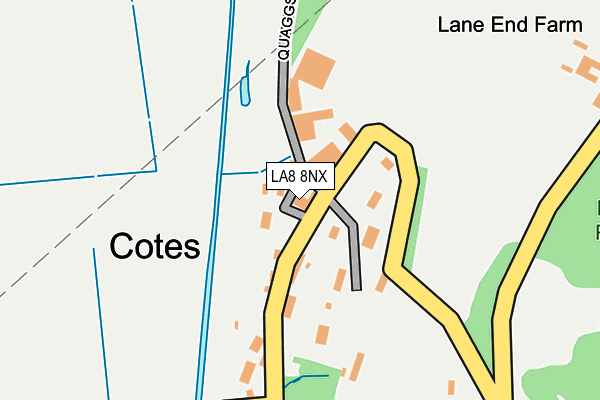 LA8 8NX map - OS OpenMap – Local (Ordnance Survey)