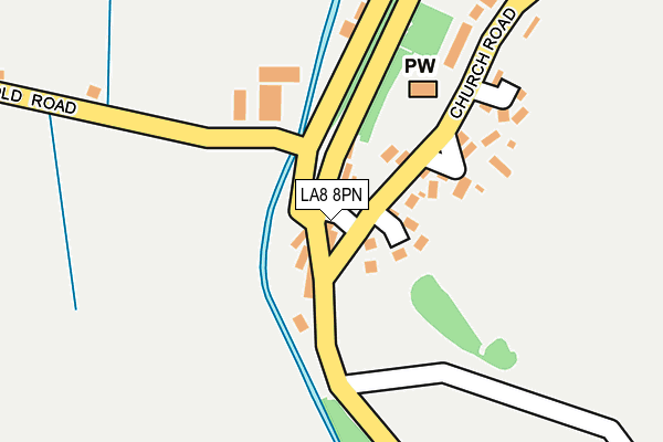 LA8 8PN map - OS OpenMap – Local (Ordnance Survey)