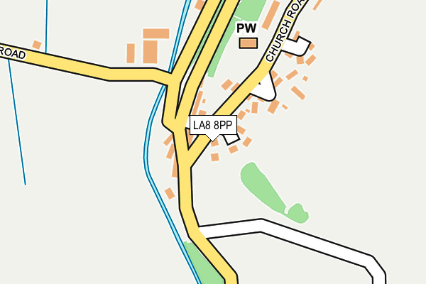 LA8 8PP map - OS OpenMap – Local (Ordnance Survey)