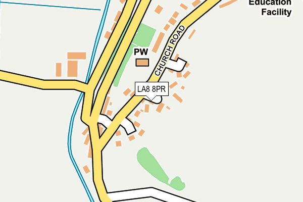 LA8 8PR map - OS OpenMap – Local (Ordnance Survey)