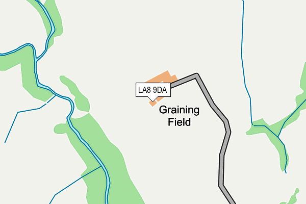 LA8 9DA map - OS OpenMap – Local (Ordnance Survey)