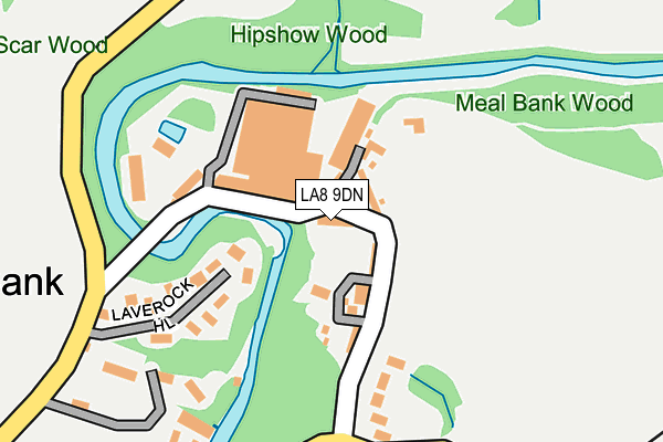 LA8 9DN map - OS OpenMap – Local (Ordnance Survey)