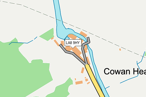 LA8 9HY map - OS OpenMap – Local (Ordnance Survey)