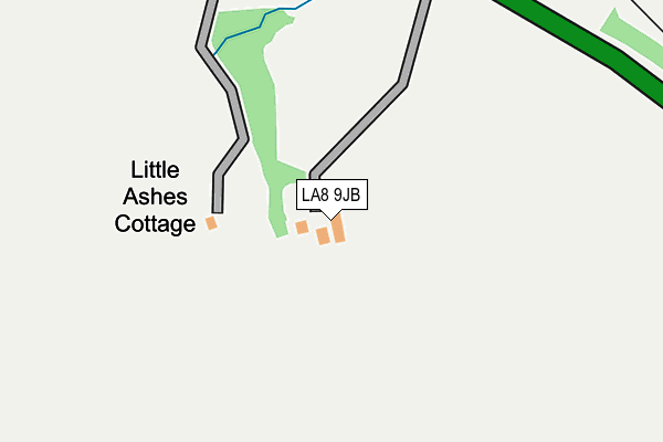 LA8 9JB map - OS OpenMap – Local (Ordnance Survey)