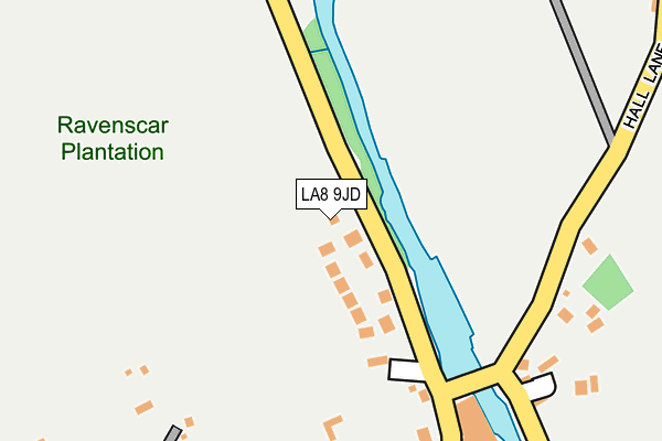 LA8 9JD map - OS OpenMap – Local (Ordnance Survey)