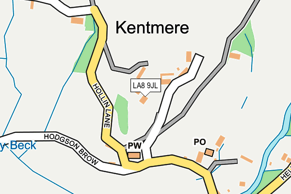 LA8 9JL map - OS OpenMap – Local (Ordnance Survey)