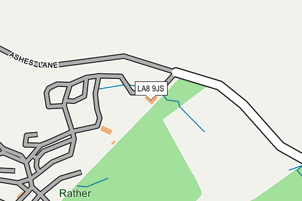 LA8 9JS map - OS OpenMap – Local (Ordnance Survey)