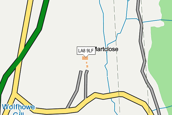 LA8 9LF map - OS OpenMap – Local (Ordnance Survey)