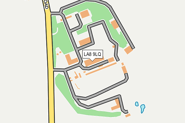 LA8 9LQ map - OS OpenMap – Local (Ordnance Survey)