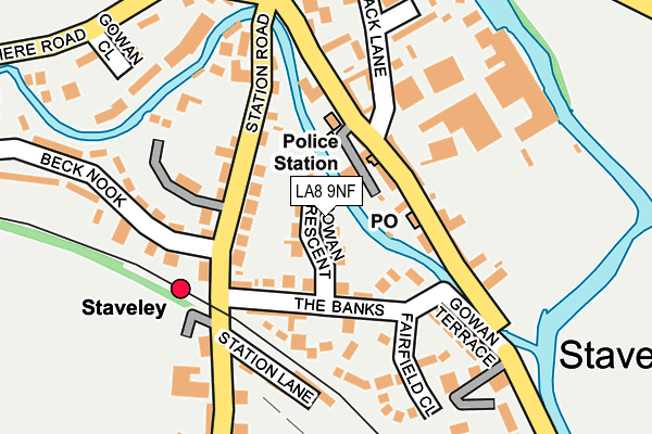 LA8 9NF map - OS OpenMap – Local (Ordnance Survey)