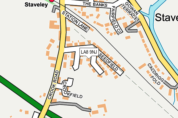 LA8 9NJ map - OS OpenMap – Local (Ordnance Survey)