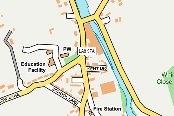 LA8 9PA map - OS OpenMap – Local (Ordnance Survey)